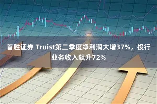 首胜证券 Truist第二季度净利润大增37%,投行业务收入飙升72%